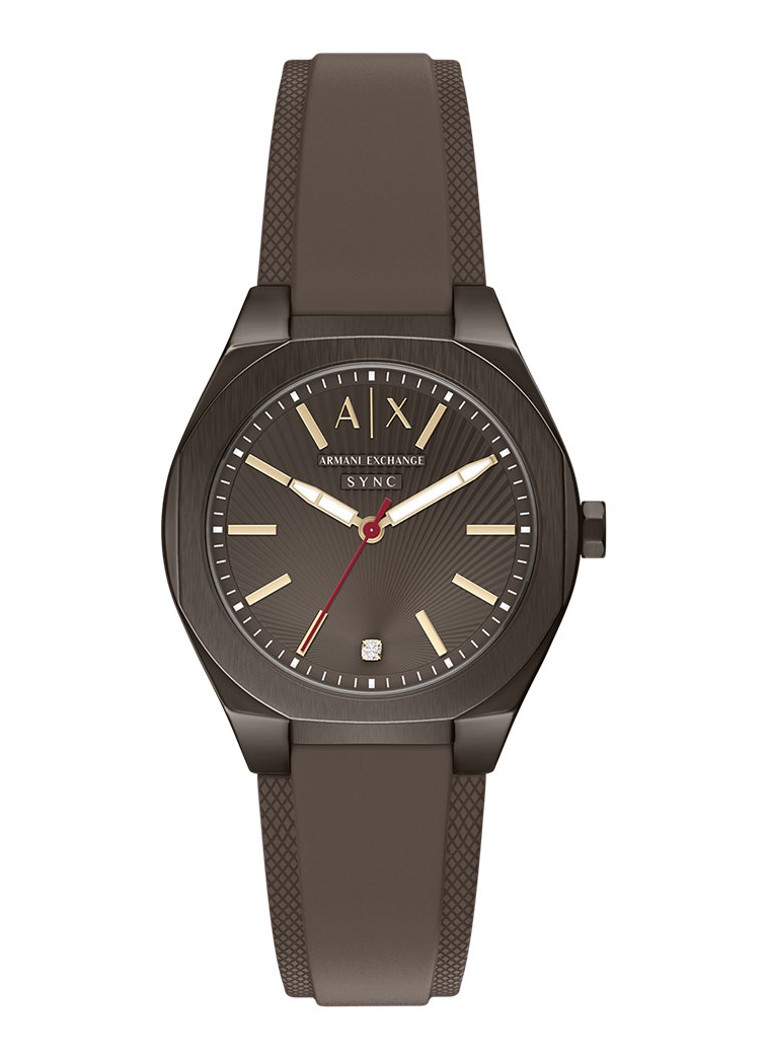 Armani Dames Horloge AX6033 in de kleur Bruin