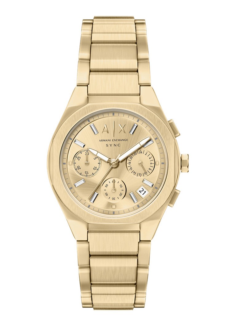 Armani Dames Horloge AX6034 in de kleur Goud