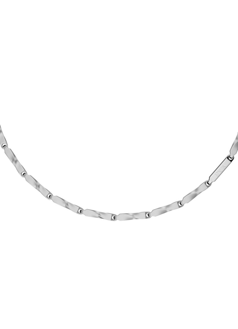 Armani Heren Iconic Trend ketting EGS3368040 in de kleur Zilver