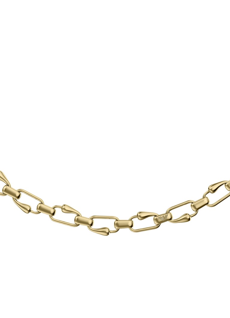 Armani Dames Iconic Trend ketting verguld EGS3390710 in de kleur Goud