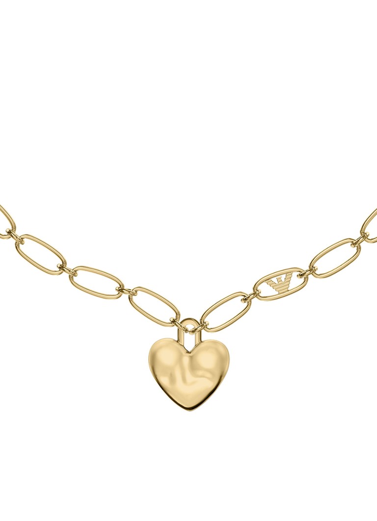 Armani Dames Iconic Trend ketting verguld EGS3406710 in de kleur Goud