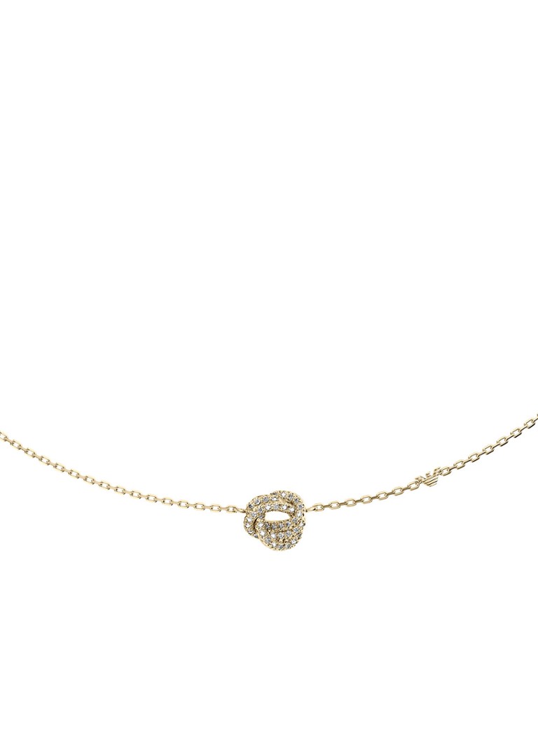 Armani Dames Sentimental verguld ketting EGS3424710 in de kleur Goud
