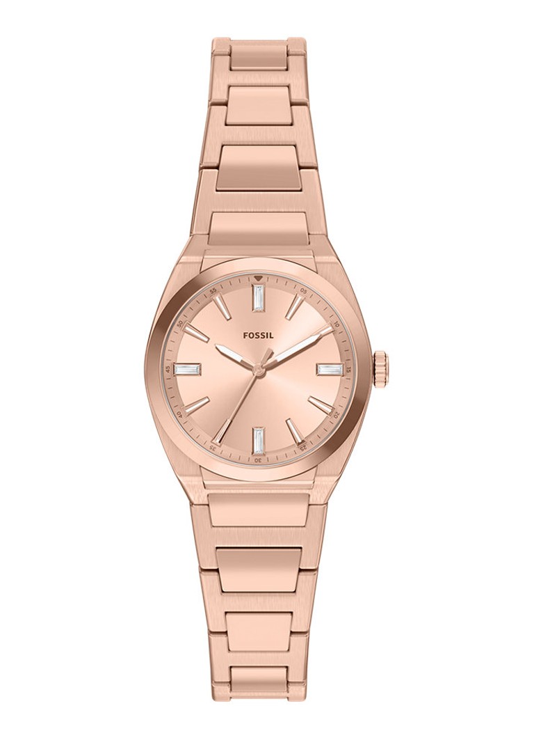 Fossil Dames Everett horloge ES5491 in de kleur Roségoud
