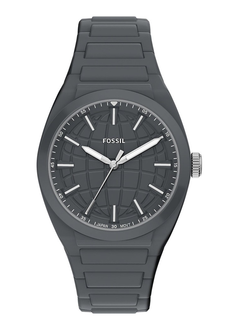 Fossil Heren Everett horloge FS6179 in de kleur Grijs
