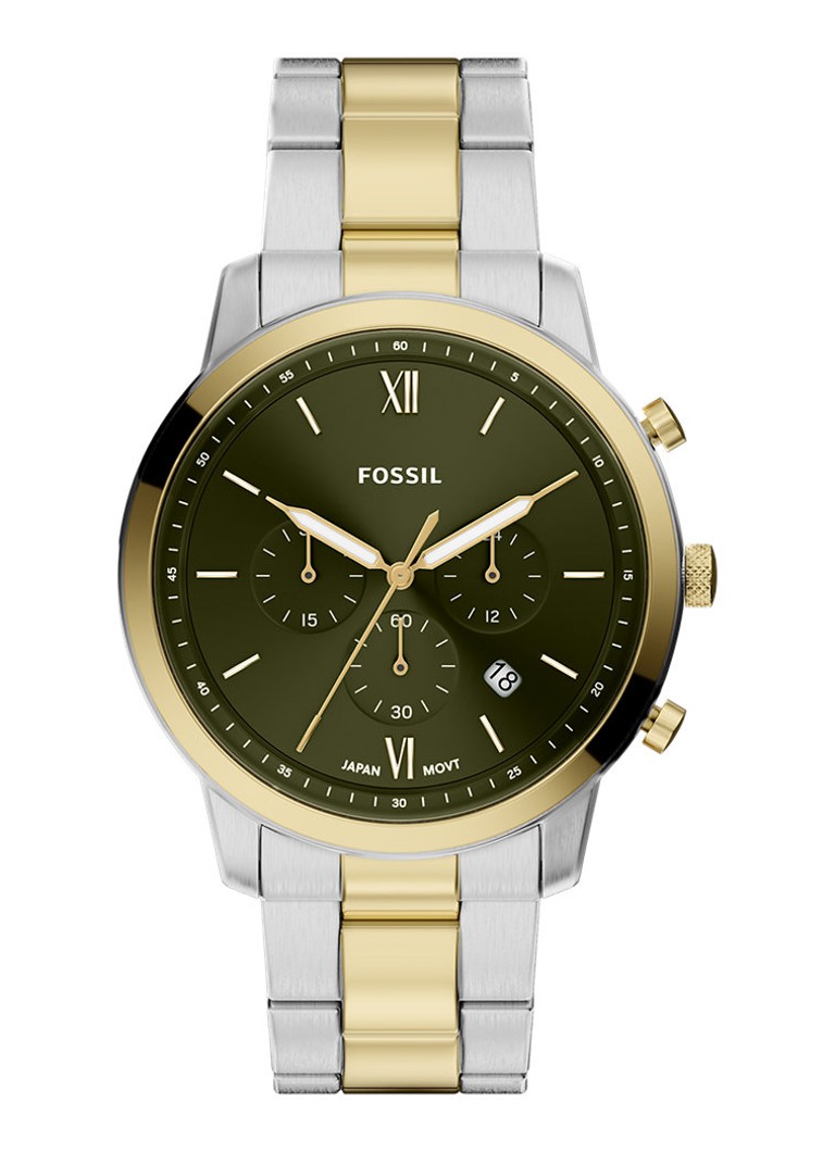 Fossil Heren Neutra horloge FS6189 in de kleur Zilver