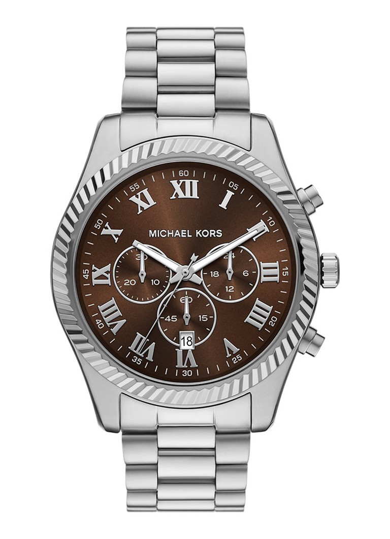 Michael Kors Heren Lexington horloge MK9278 in de kleur Zilver
