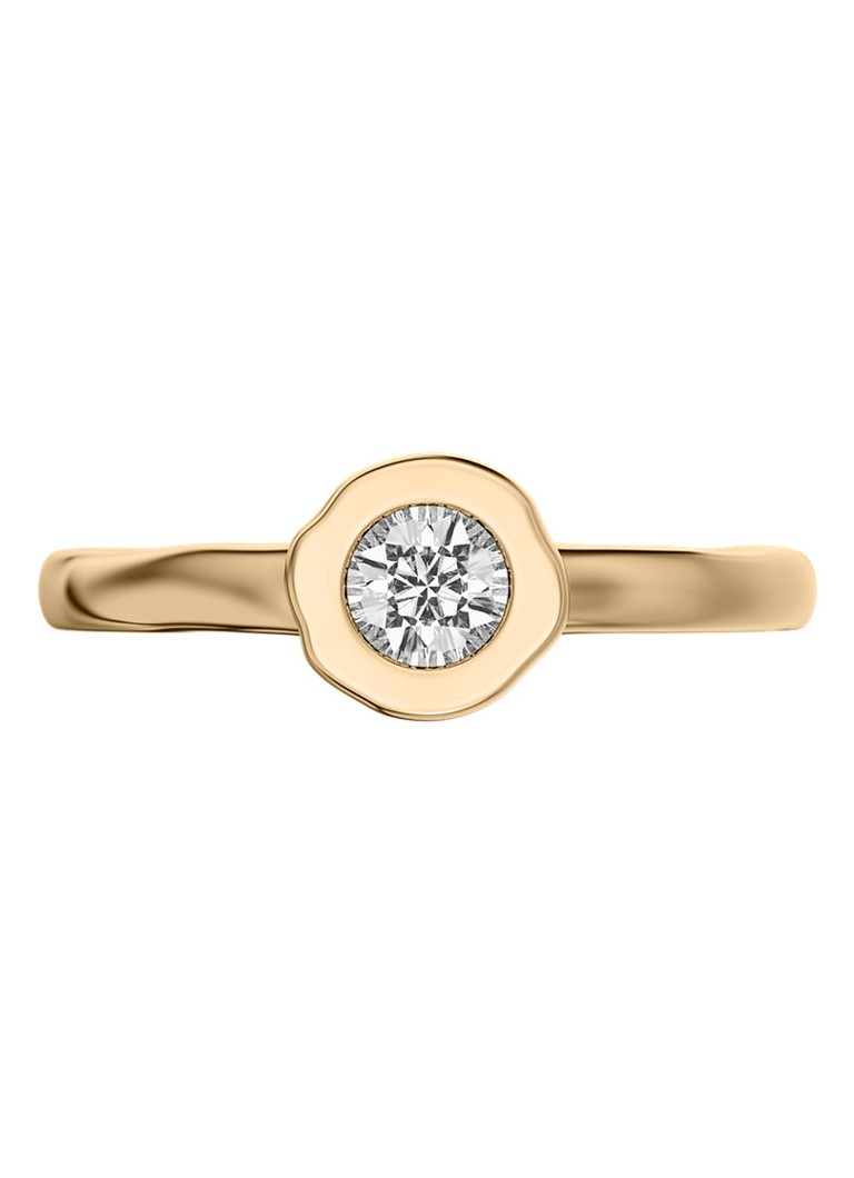 Skagen Dames Moderne Glitz ring verguld SKJ5028710 in de kleur Goud