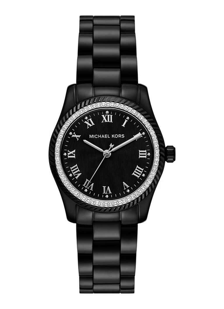 Michael Kors Dames Lexington horloge MK7688 in de kleur Zwart