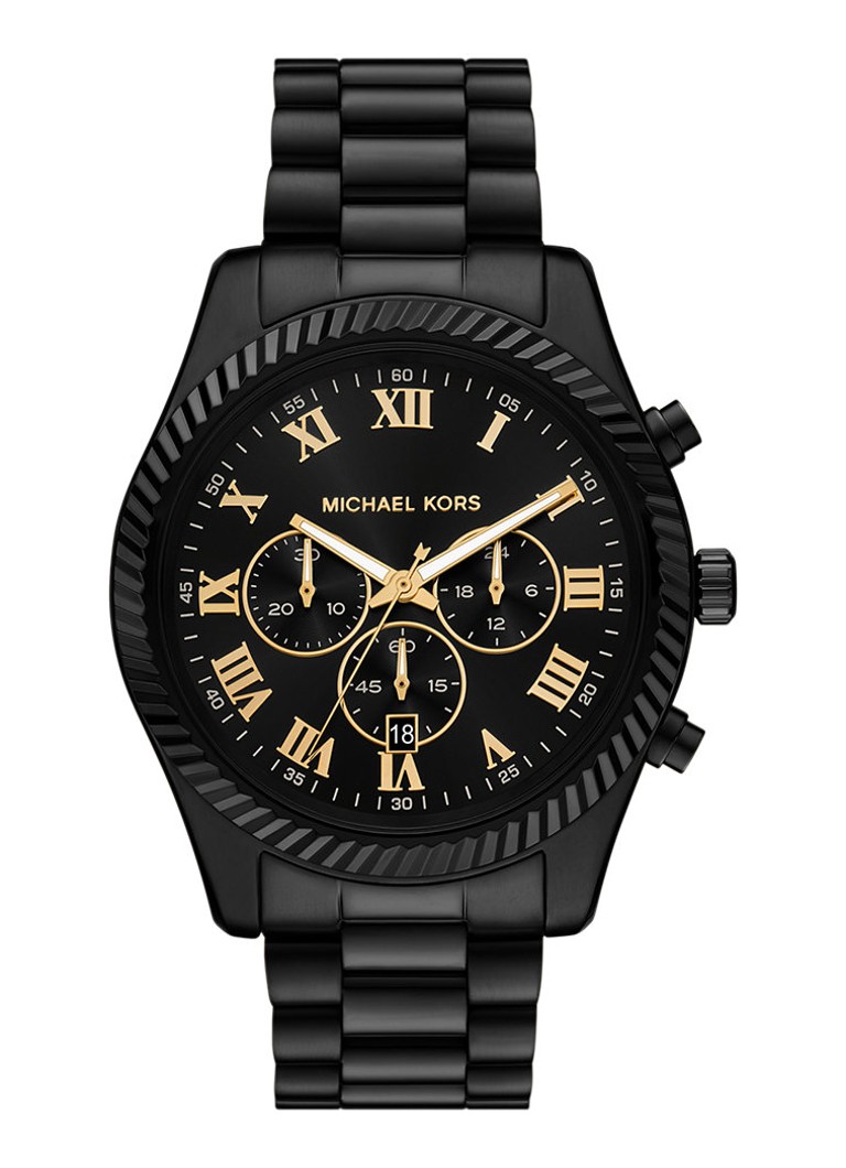 Michael Kors Heren Lexington Horloge MK9297 in de kleur Zwart