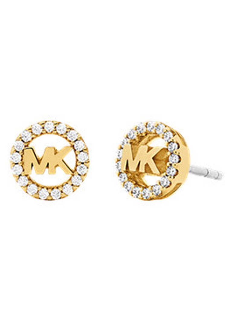 Michael Kors Dames Premium oorknopjes verguld MKJ8700710 in de kleur Goud