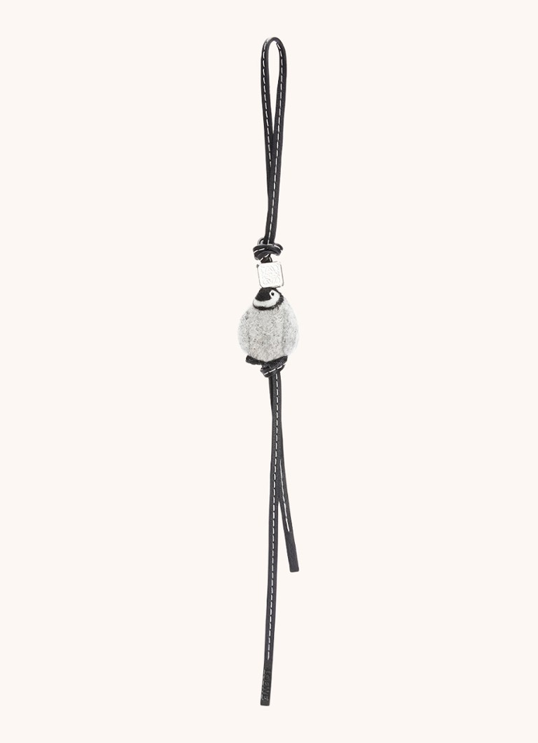 LOEWE Dames Baby Penguin tasbedel van kalfsleer in de kleur Zwart