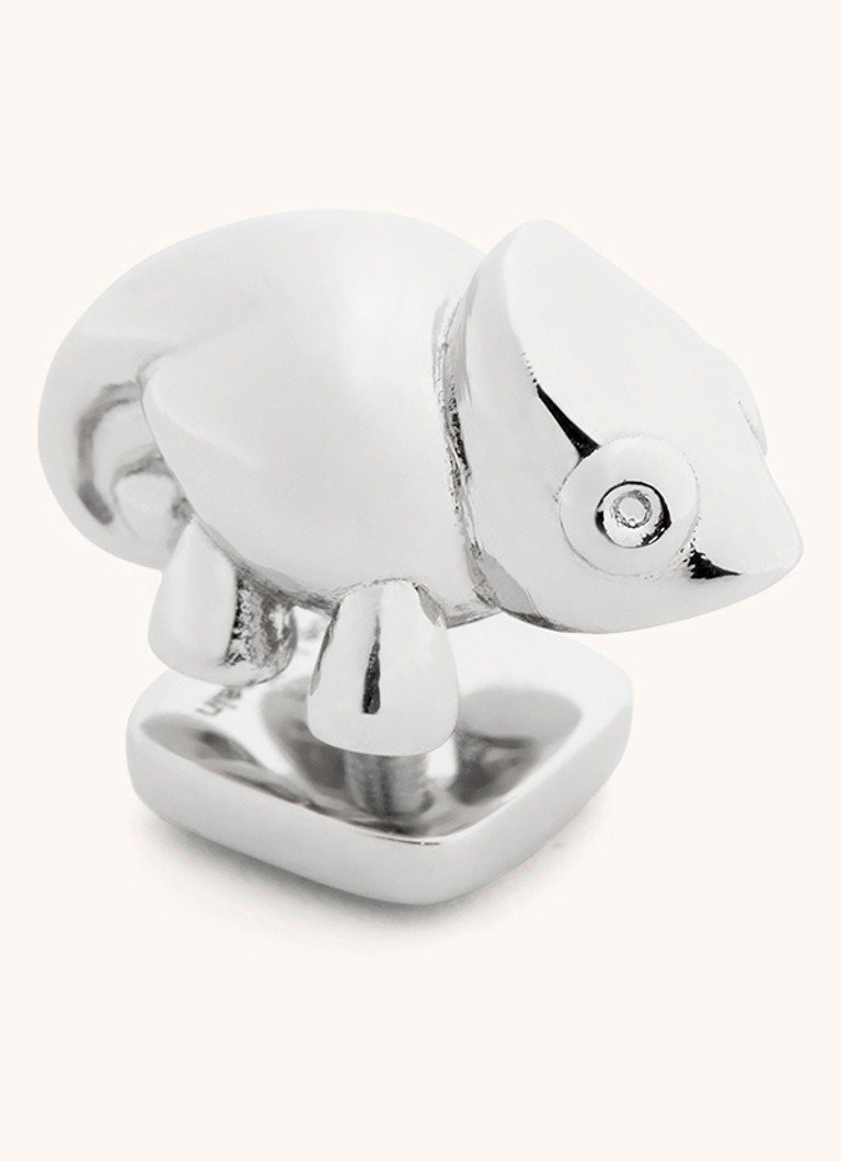 LOEWE Dames Chameleon tasbedel met logo in de kleur Zilver