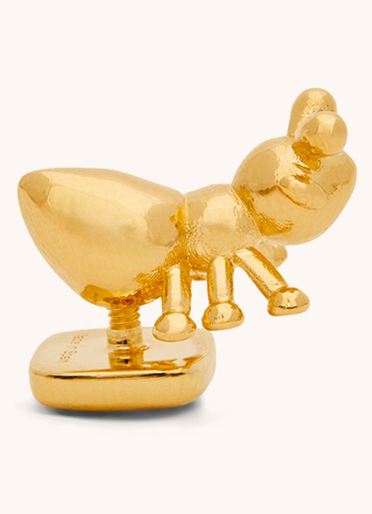 LOEWE Dames Ant tasbedel met logo in de kleur Goud