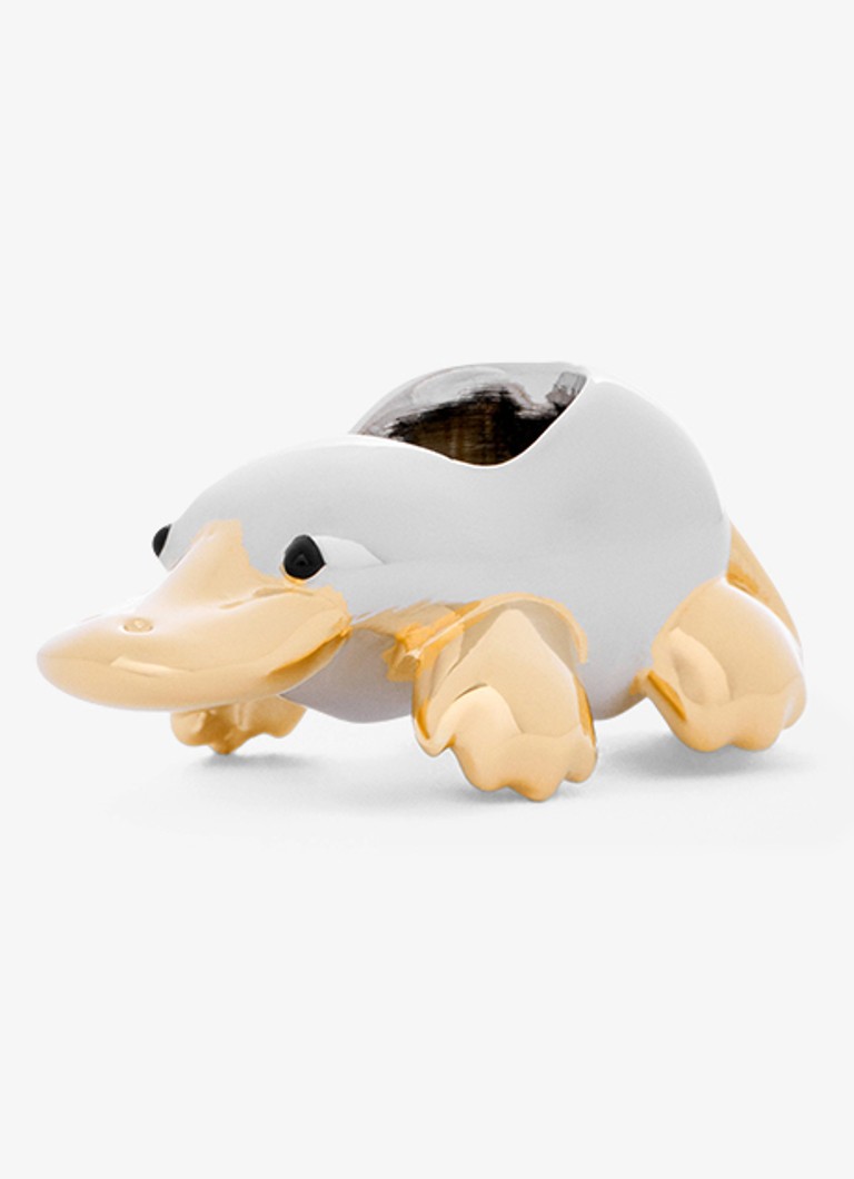 LOEWE Dames Platypus Dice tasbedel in de kleur Zilver