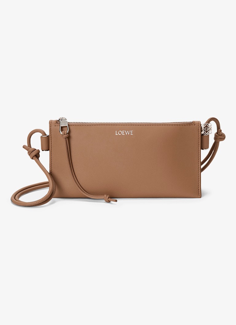 LOEWE Dames Joya crossbodytas van kalfsleer in de kleur Camel