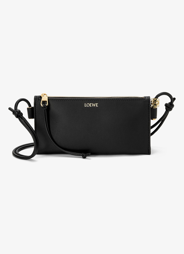LOEWE Dames Joya crossbodytas van kalfsleer in de kleur Zwart