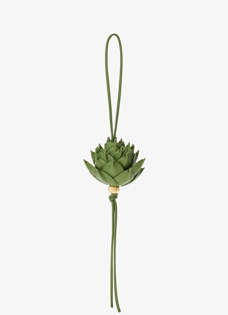 LOEWE Dames Artichoke tasbedel van leer in de kleur Groen