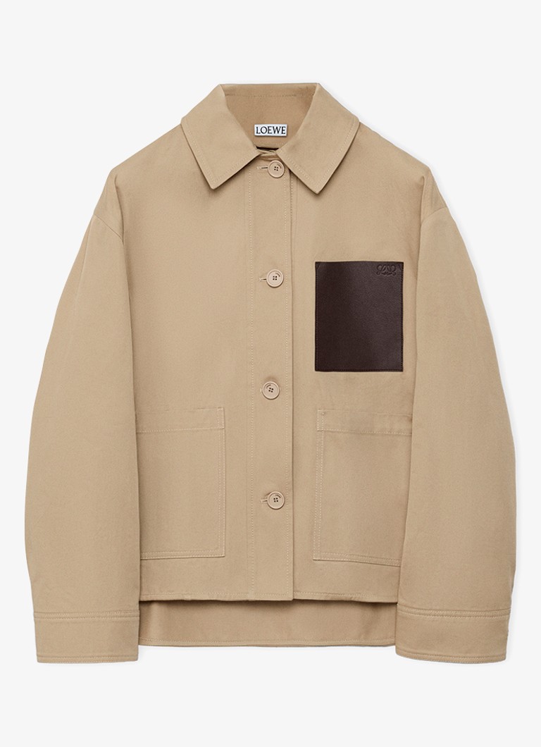 LOEWE Dames Jack met opgestikte zakken in de kleur Beige