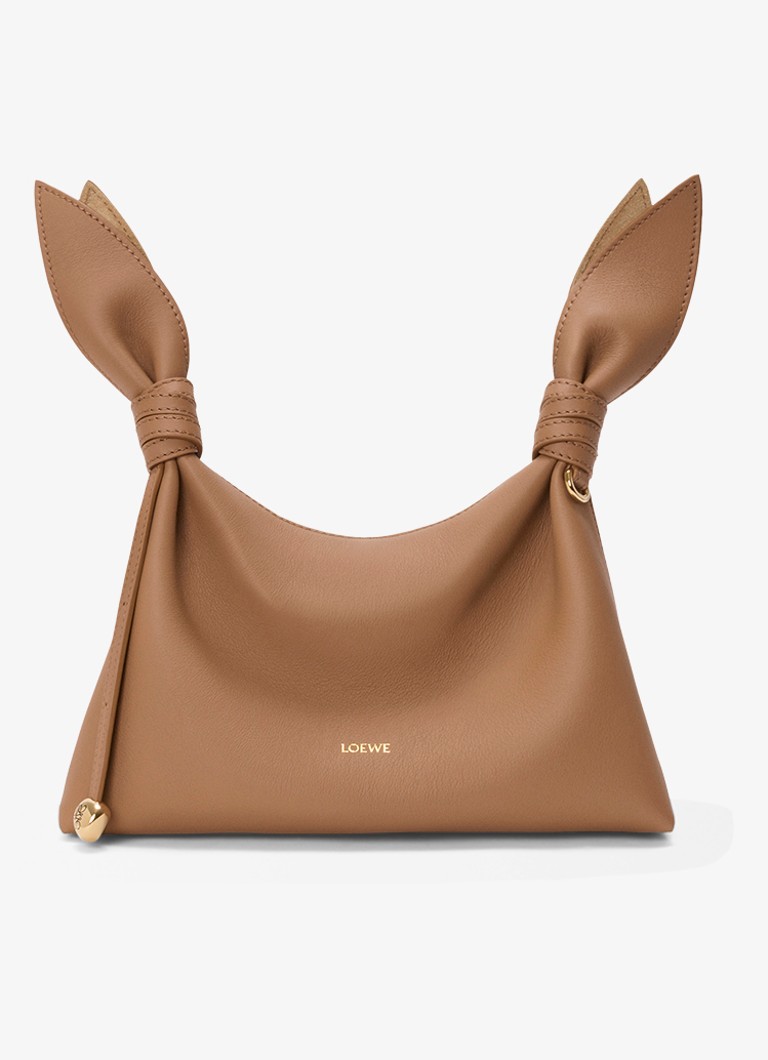LOEWE Dames Scarf Mini schoudertas van kalfsleer in de kleur Bruin