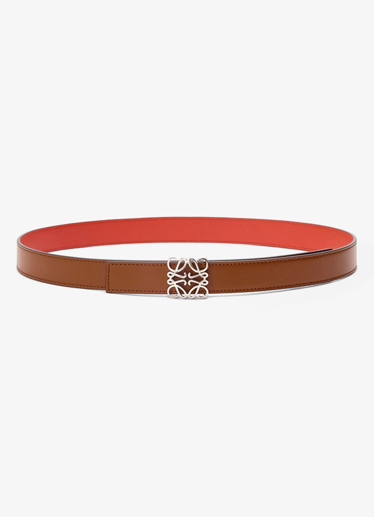 LOEWE Dames Reversible riem van kalfsleer in de kleur Bruin