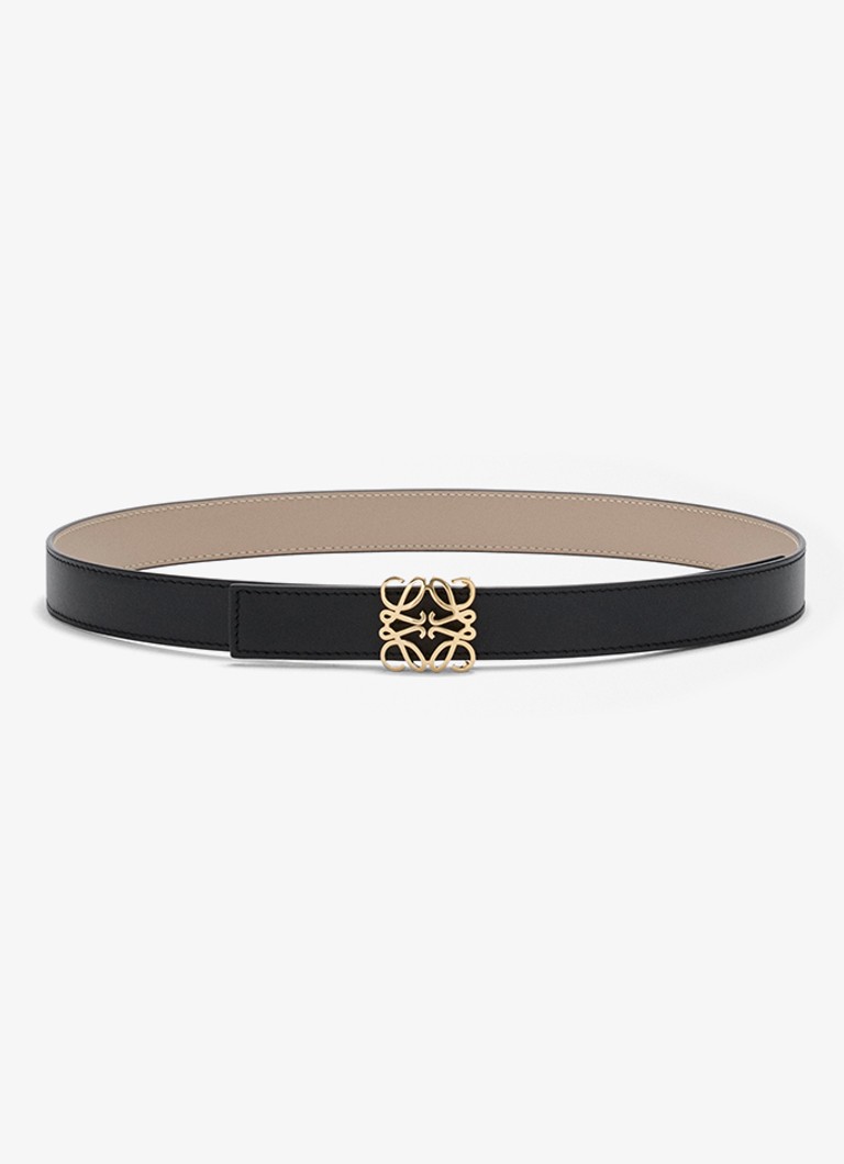 LOEWE Dames Reversible riem van kalfsleer in de kleur Zwart