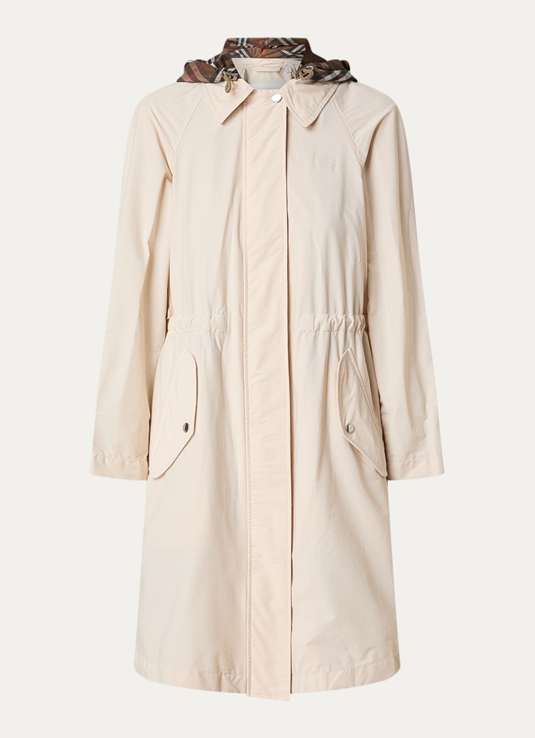 Burberry Dames Parka met klepzakken in de kleur Gebroken wit, maat: M