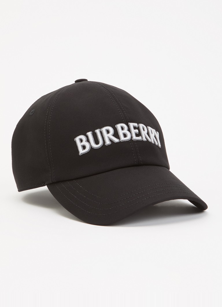Burberry Dames Pet met logoborduring in de kleur Zwart, maat: S