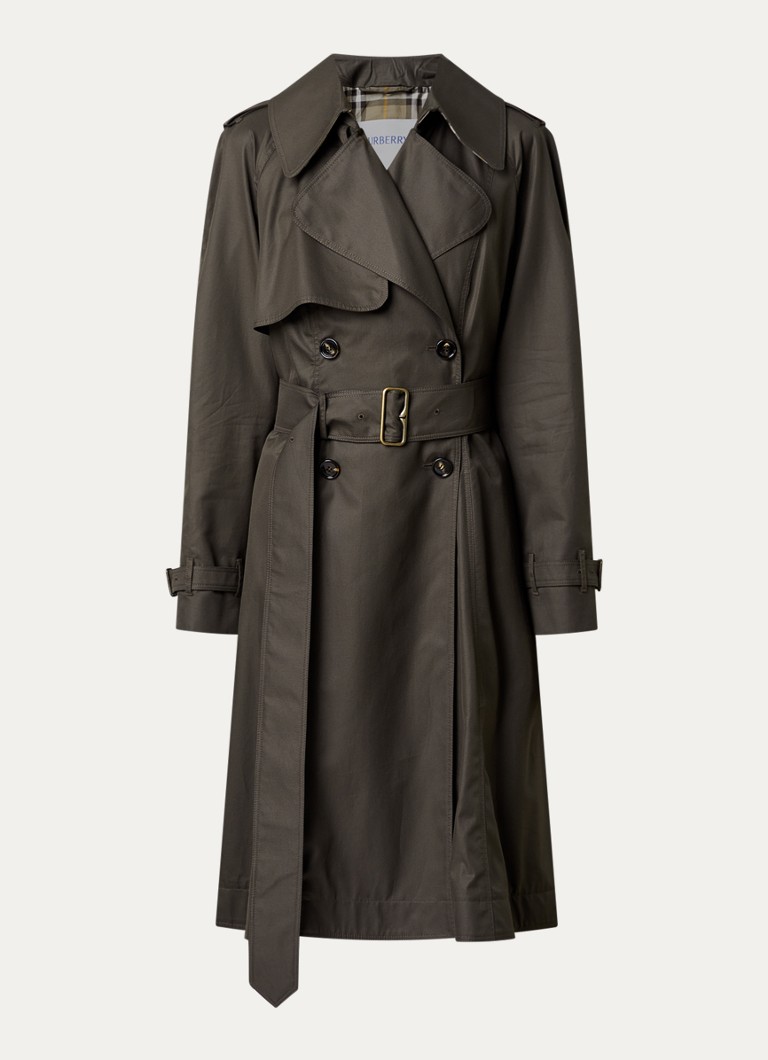 Burberry Dames Pembury trenchcoat met strikceintuur in de kleur Bruin, maat: M