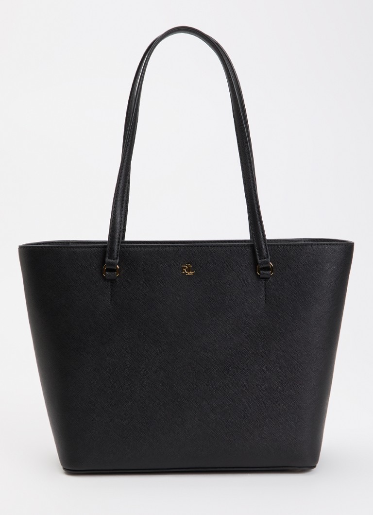 Ralph Lauren Dames Karly Medium schoudertas van leer met logo