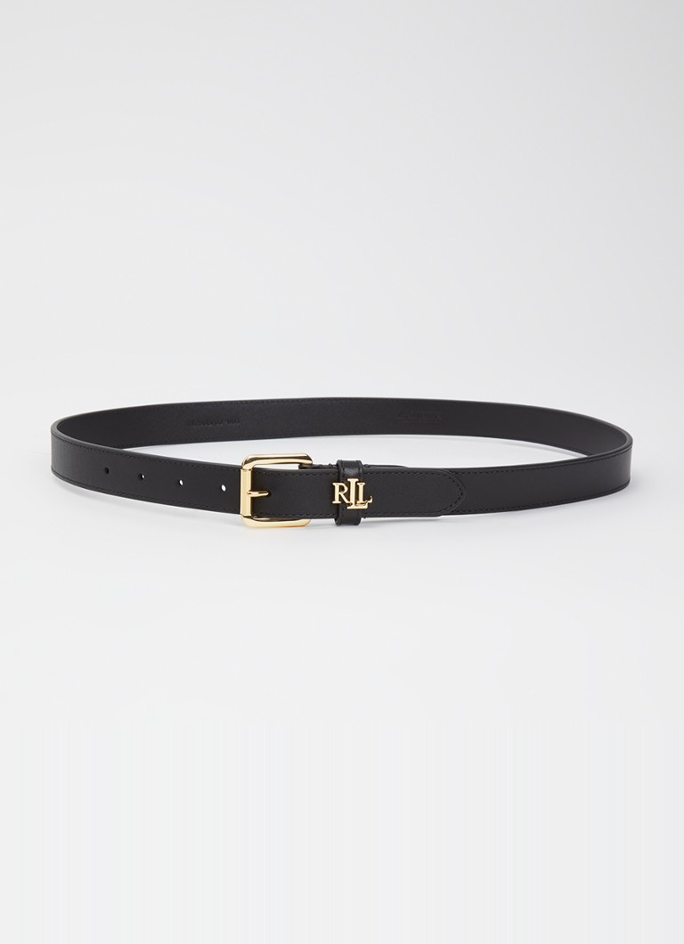 Ralph Lauren Dames Riem van leer in de kleur Zwart, maat: S