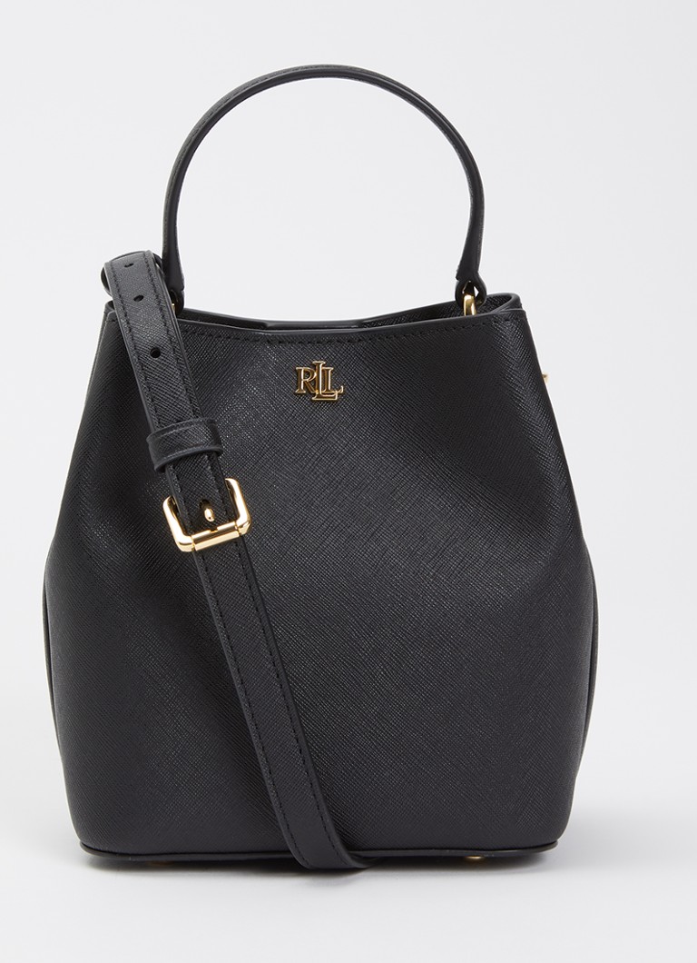 Ralph Lauren Dames Reese handtas van leer met afneembare schouderriem