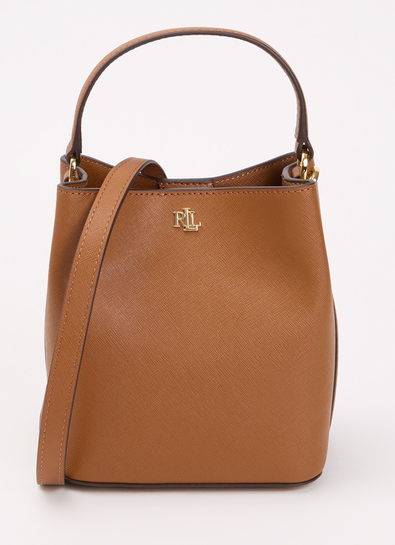 Ralph Lauren Dames Reese handtas van leer met afneembare schouderriem