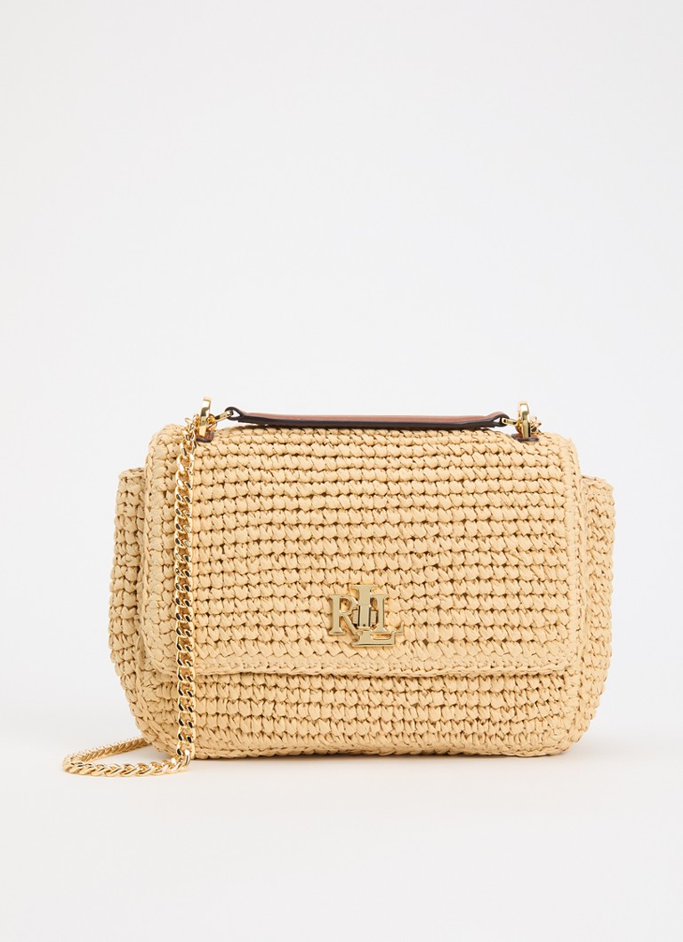 Ralph Lauren Dames Sophee 22 schoudertas van papier in de kleur Beige, maat: 1SZ