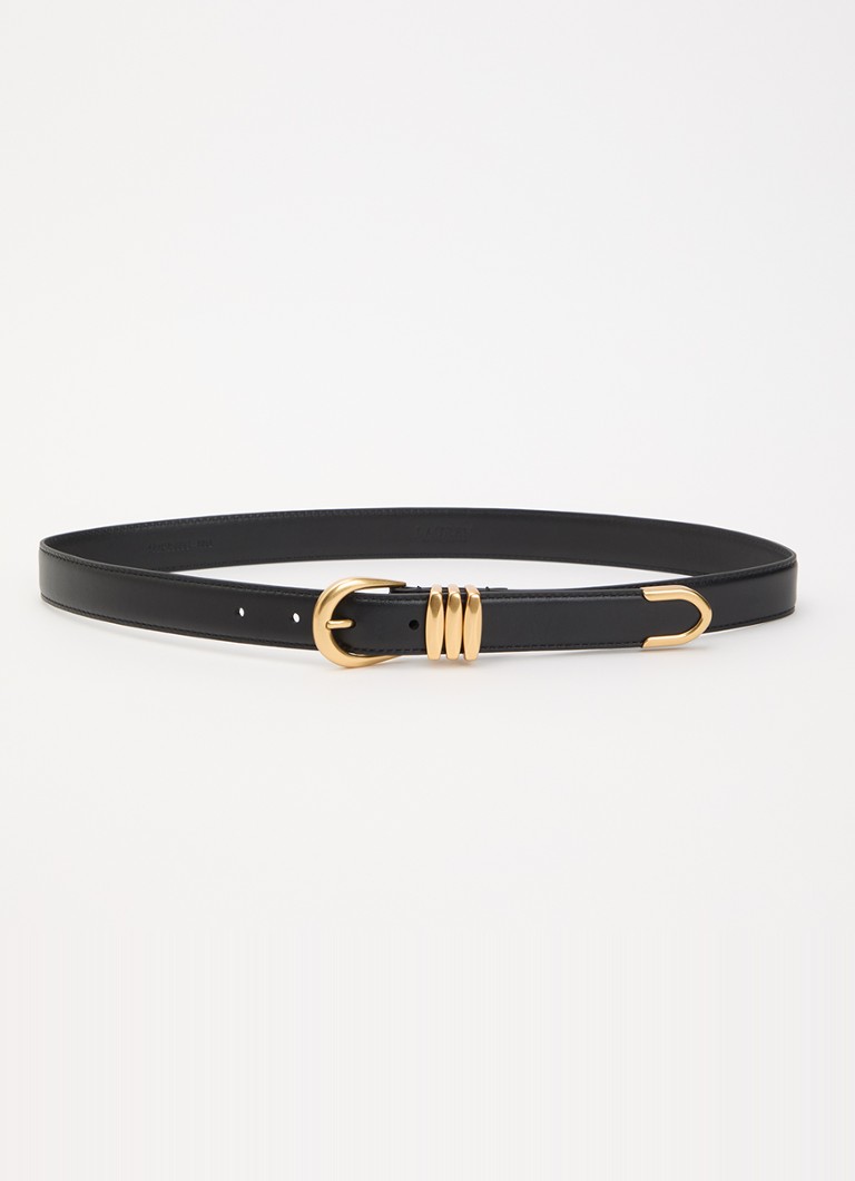 Ralph Lauren Dames Riem van leer in de kleur Zwart, maat: L