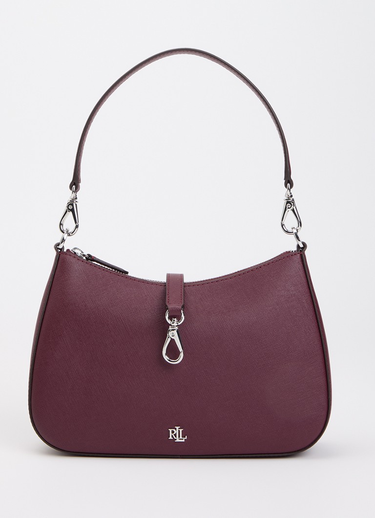 Ralph Lauren Dames Danni Medium schoudertas van leer met afneembare schouderriem