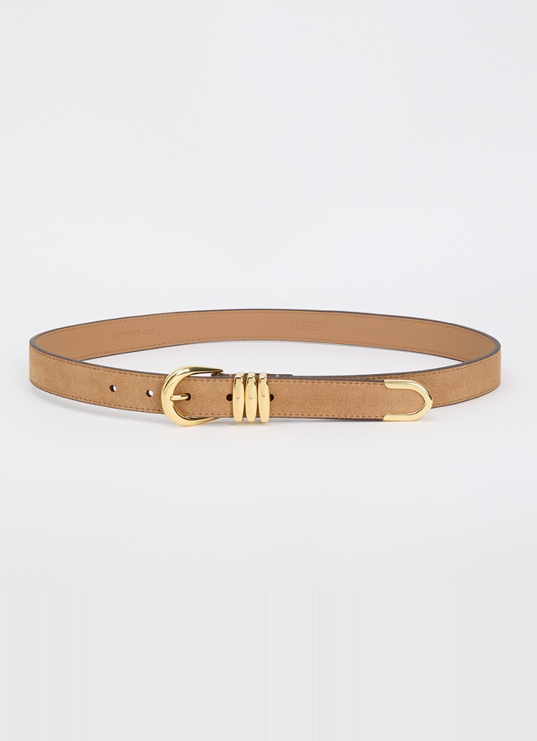 Ralph Lauren Dames Riem van suède in de kleur Lichtbruin, maat: S