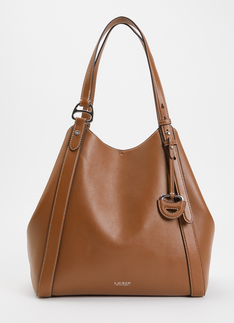 Ralph Lauren Dames Tasha shopper van leer met verstelbare schouderriem
