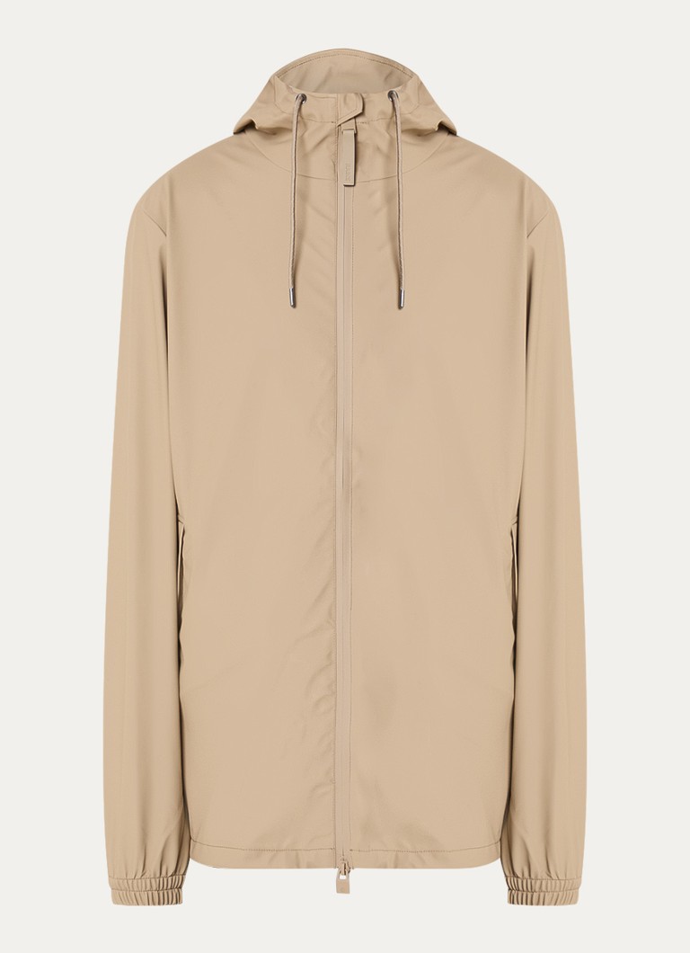 Rains Heren Windjack met ritszakken in de kleur Beige, maat: M