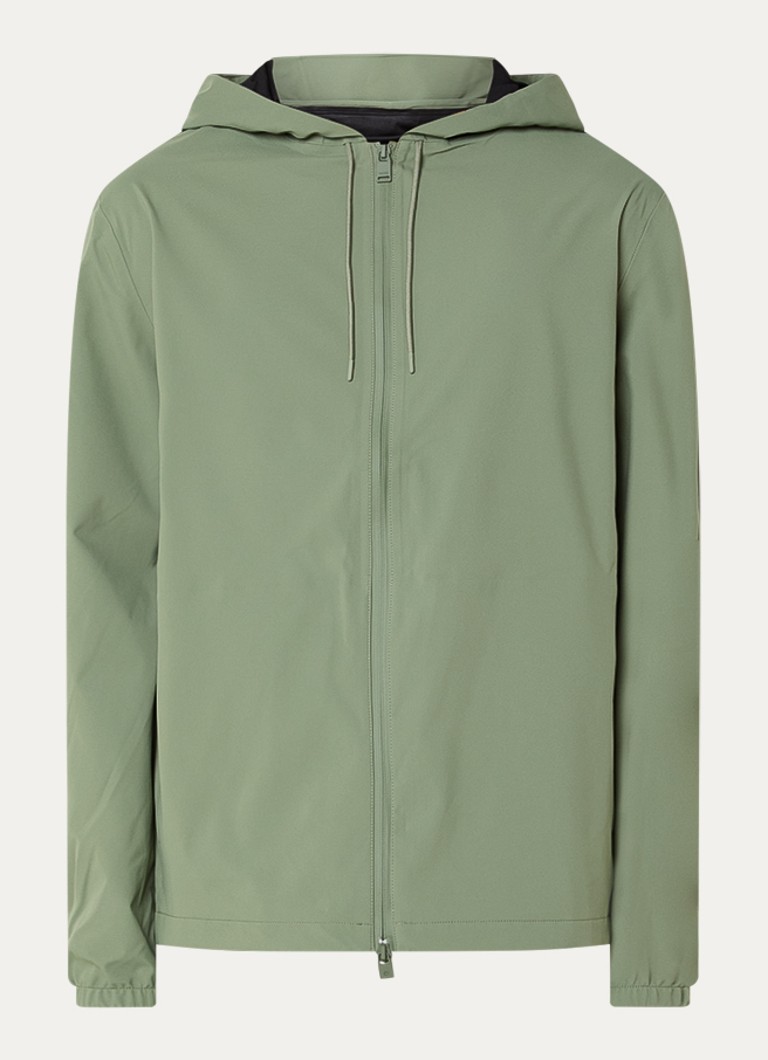 Rains Heren Suva softshell jack met capuchon in de kleur Groen, maat: L
