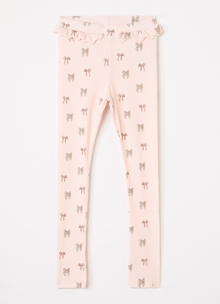 Lil 'Atelier Meisjes NMFGavo legging met print in de kleur Lichtroze, maat: 122