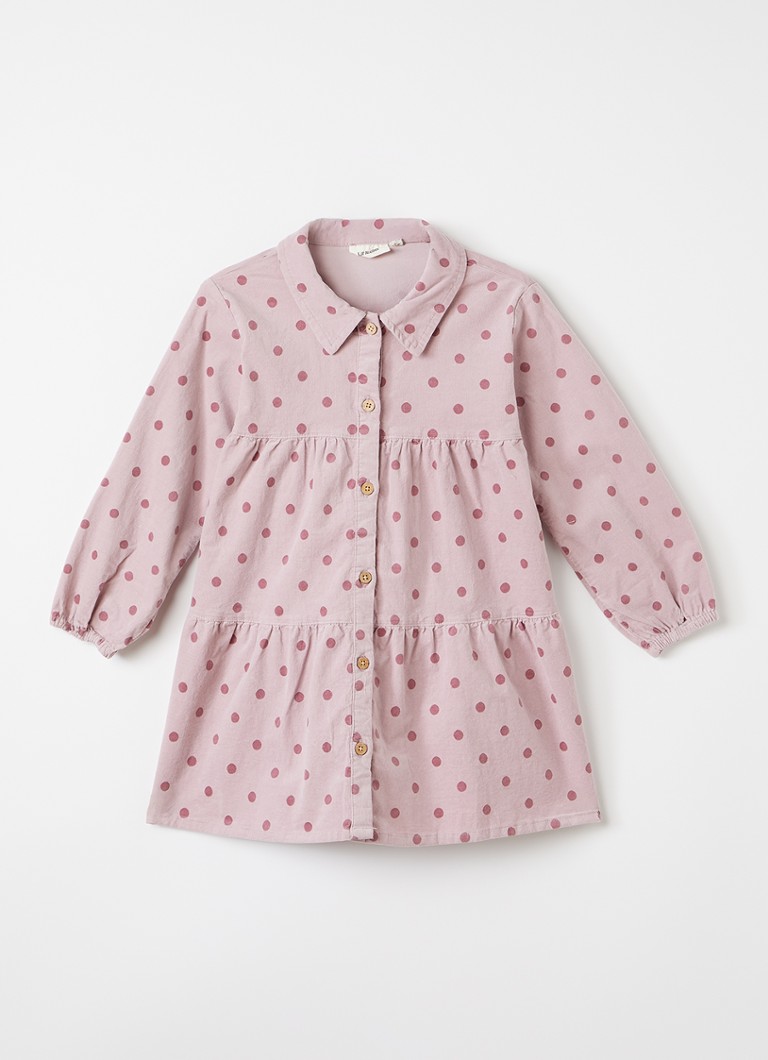 Lil 'Atelier Meisjes NMFSomba blousejurk met stippenprint in de kleur Roze, maat: 122