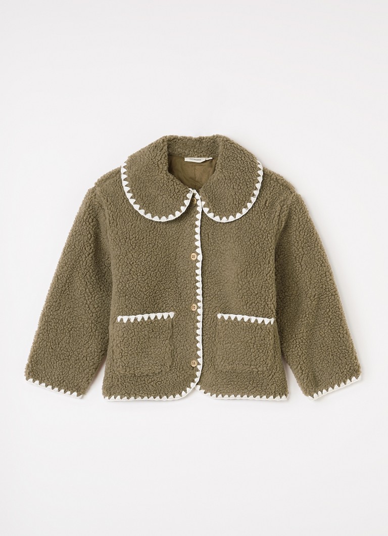 Lil 'Atelier Meisjes NMFLajo jack van teddy in de kleur Zand, maat: 122/128