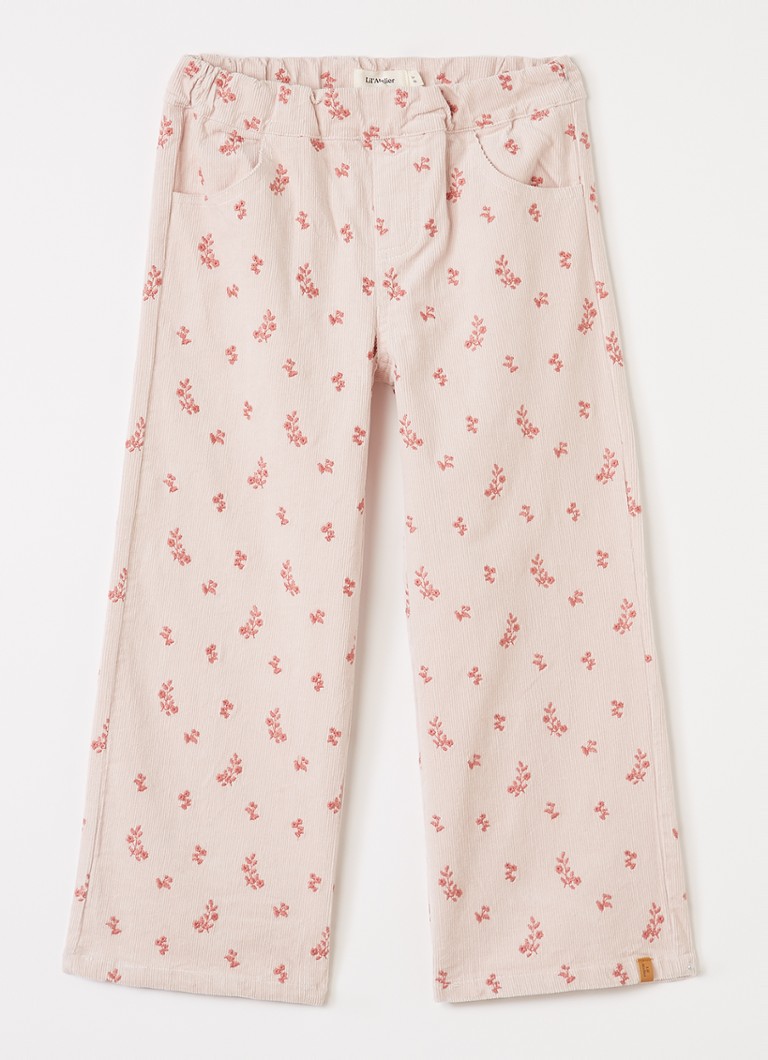 Lil 'Atelier Meisjes NMFNelly wide fit broek van corduroy in de kleur Violet, maat: 98