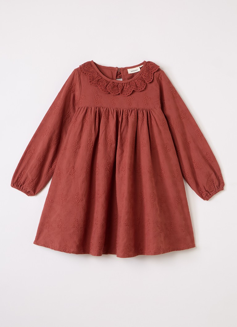 Lil 'Atelier Meisjes NMFNopa tuniekjurk in de kleur Roodbruin, maat: 122