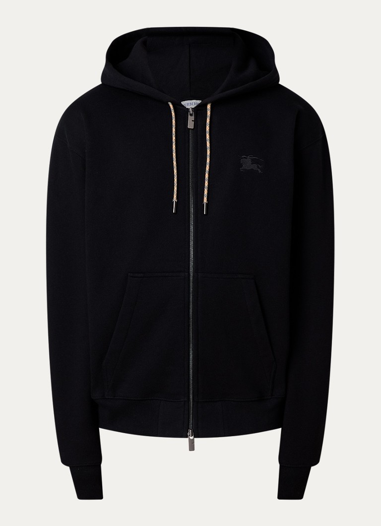 Burberry Heren Rory sweatvest met capuchon en steekzakken in de kleur Zwart, maat: L