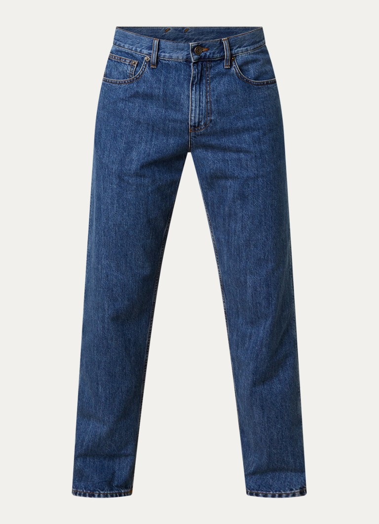 Burberry Heren Danny straight leg jeans met donkere wassing in de kleur Indigo, maat: 34