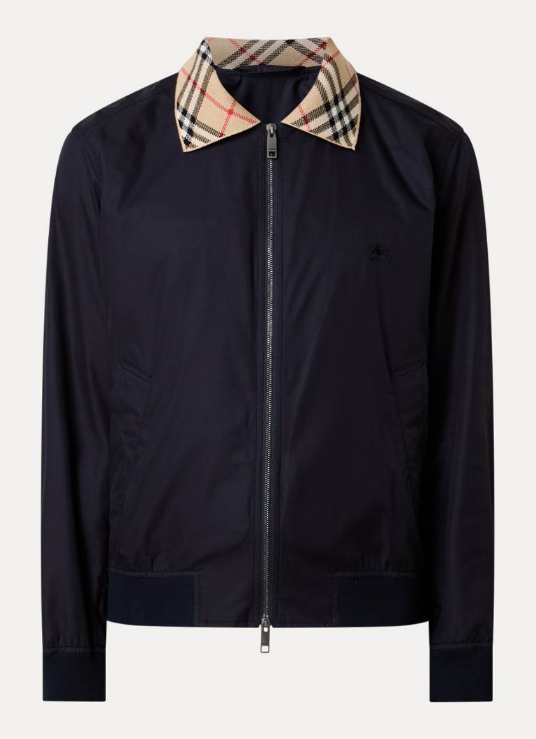 Burberry Heren Glenfields jack met steekzakken in de kleur Indigo, maat: 50