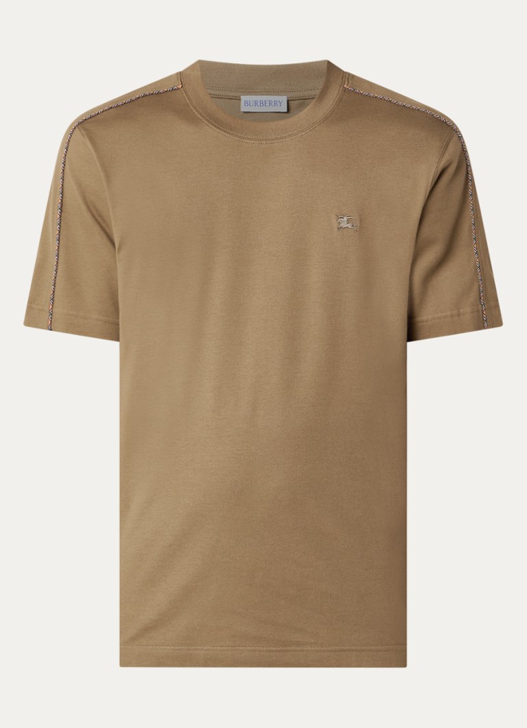 Burberry Heren Seth T-shirt met logo in de kleur Camel, maat: S