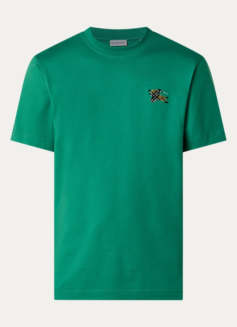Burberry Heren Seth T-shirt met logo in de kleur Donkergroen, maat: L