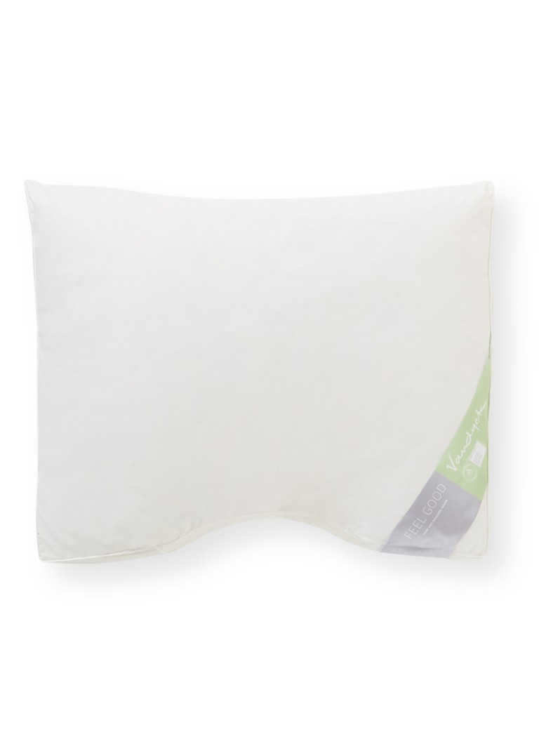 Vandyck Feel Good zachte hoofdkussen met vulling van polyestser 60 x70 cm Wit - Deal